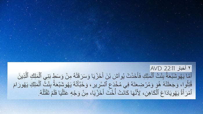 ٢ أخبار 22:11 AVD 4K Wallpaper - أَمَّا يَهُوشَبْعَةُ - 4K Wallpaper Bible Verse