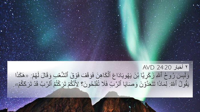 ٢ أخبار 24:20 AVD Bible Verse Image