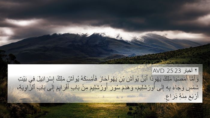 ٢ أخبار 25:23 AVD Bible Verse Image