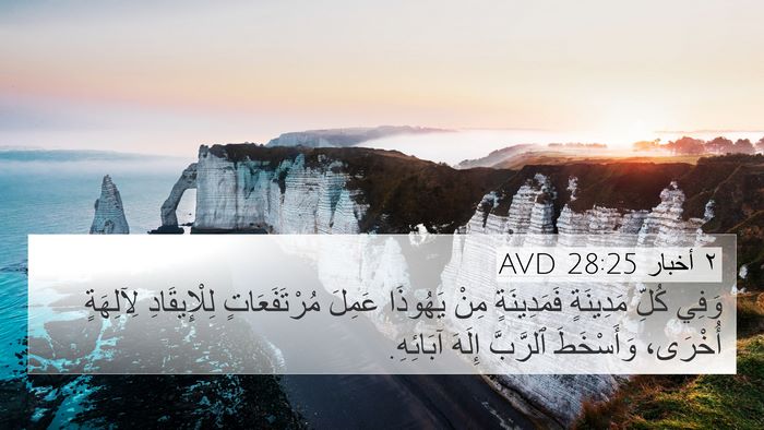 ٢ أخبار 28:25 AVD Bible Verse Image