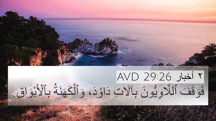 ٢ أخبار 29:26 AVD Bible Verse Image