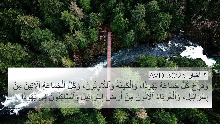 ٢ أخبار 30:25 AVD Bible Verse Image