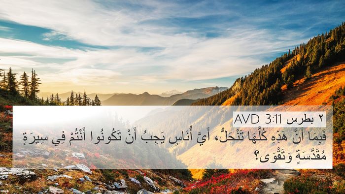 ٢ بطرس 3:11 AVD Bible Verse Image