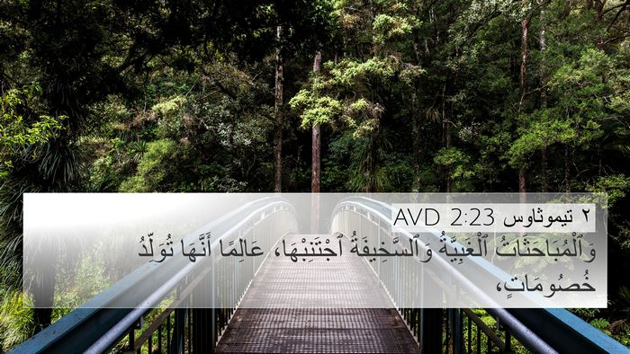 ٢ تيموثاوس 2:23 AVD Bible Verse Image
