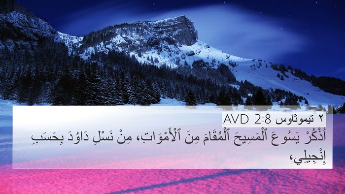 ٢ تيموثاوس 2:8 AVD Bible Verse Image