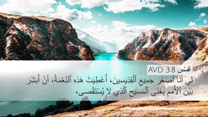 أفَسُس 3:8 AVD Bible Verse Image