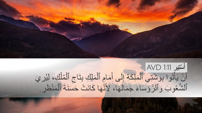 أَسْتِير 1:11 AVD Bible Verse Image