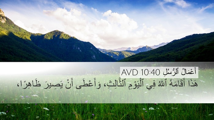 أَعْمَالُ ٱلرُّسُلِ 10:40 AVD Bible Verse Image