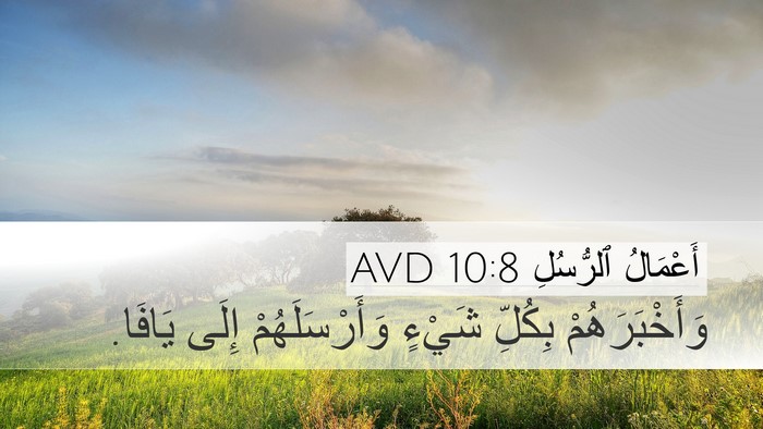 أَعْمَالُ ٱلرُّسُلِ 10:8 AVD Bible Verse Image