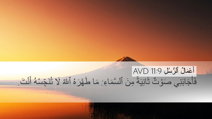أَعْمَالُ ٱلرُّسُلِ 11:9 AVD Bible Verse Image