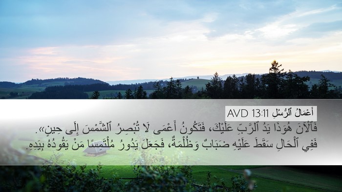 أَعْمَالُ ٱلرُّسُلِ 13:11 AVD Bible Verse Image