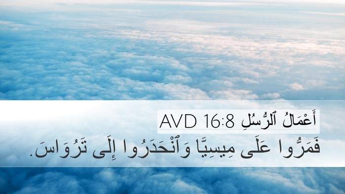 أَعْمَالُ ٱلرُّسُلِ 16:8 AVD Bible Verse Image