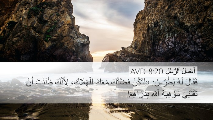 أَعْمَالُ ٱلرُّسُلِ 8:20 AVD Bible Verse Image