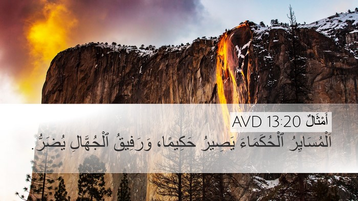 أَمْثَالٌ 13:20 AVD Bible Verse Image