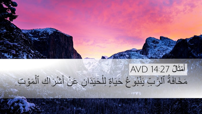 أَمْثَالٌ 14:27 AVD Bible Verse Image