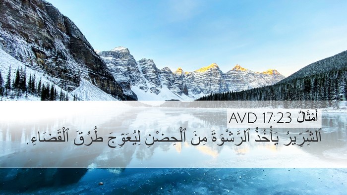 أَمْثَالٌ 17:23 AVD Bible Verse Image