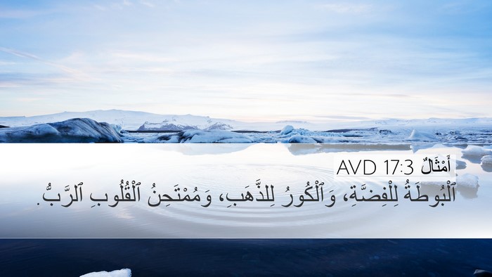 أَمْثَالٌ 17:3 AVD Bible Verse Image