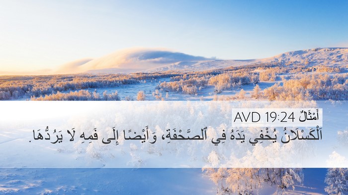 أَمْثَالٌ 19:24 AVD Bible Verse Image