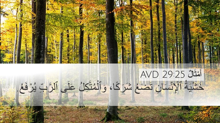 أَمْثَالٌ 29:25 AVD Bible Verse Image