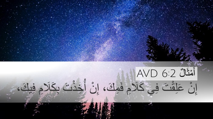 أَمْثَالٌ 6:2 AVD Bible Verse Image