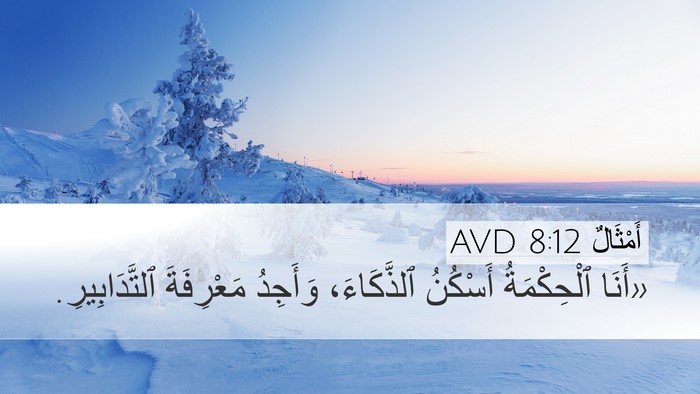 أَمْثَالٌ 8:12 AVD Bible Verse Image