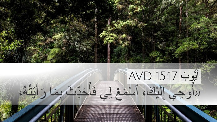 أَيُّوبَ 15:17 AVD Bible Verse Image