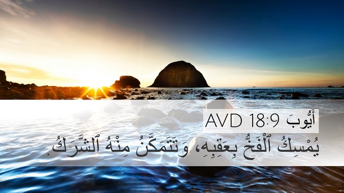 أَيُّوبَ 18:9 AVD Desktop Wallpaper - يُمْسِكُ ٱلْفَخُّ - Desktop Bible Verse Wallpaper