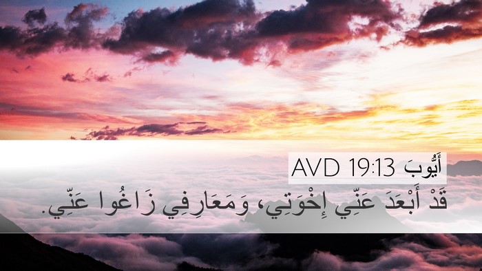 أَيُّوبَ 19:13 AVD Bible Verse Image
