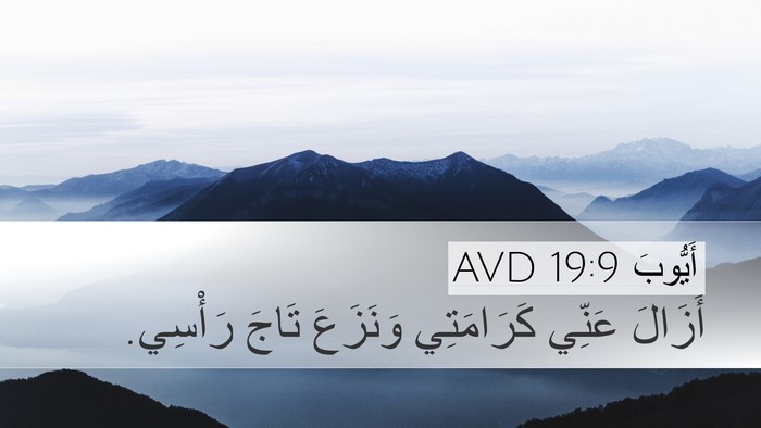 أَيُّوبَ 19:9 AVD Bible Verse Image