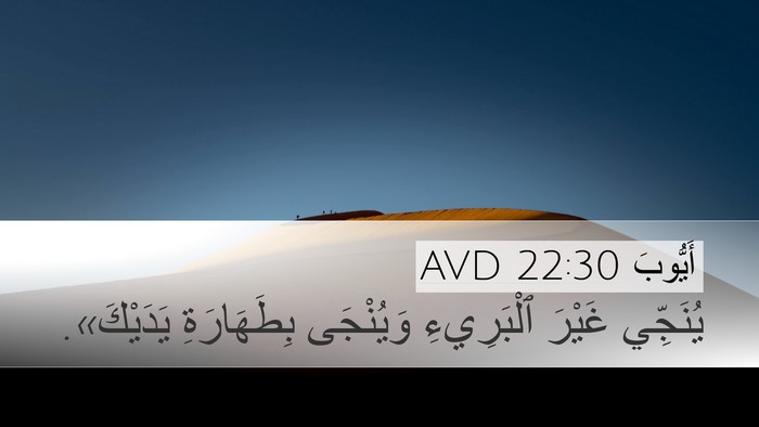 أَيُّوبَ 22:30 AVD Bible Verse Image
