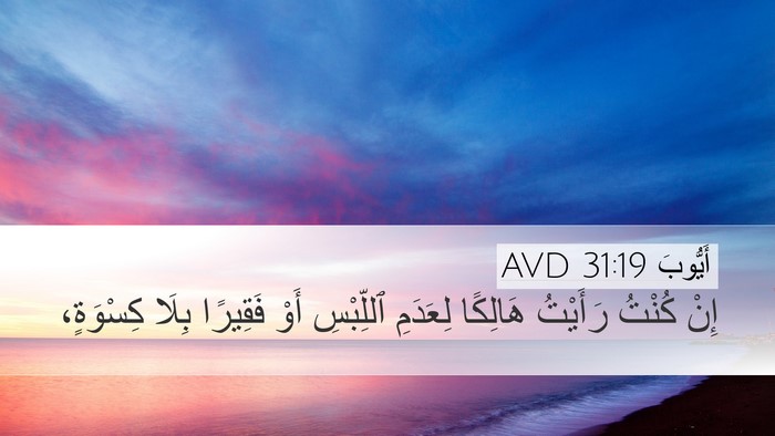 أَيُّوبَ 31:19 AVD Bible Verse Image