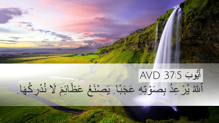 أَيُّوبَ 37:5 AVD Bible Verse Image