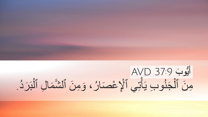 أَيُّوبَ 37:9 AVD Bible Verse Image