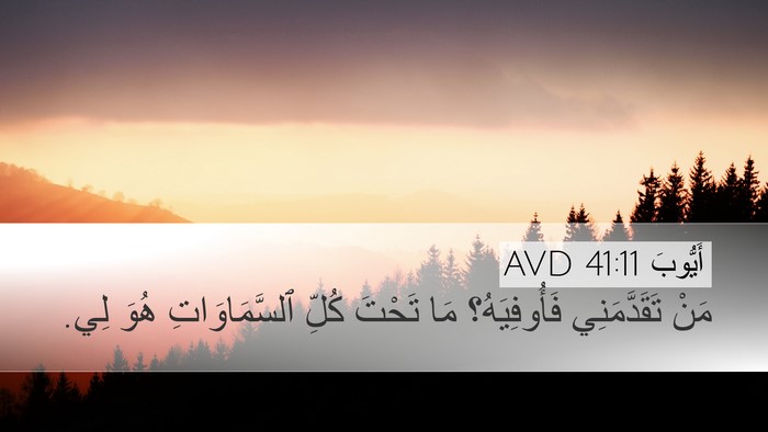 أَيُّوبَ 41:11 AVD Bible Verse Image