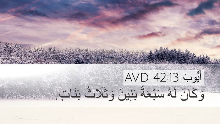 أَيُّوبَ 42:13 AVD Bible Verse Image
