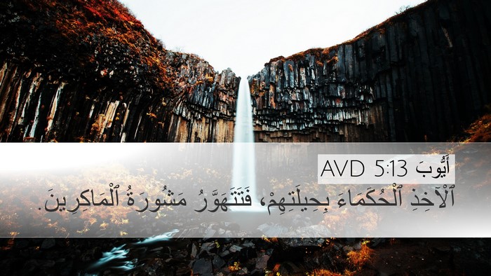 أَيُّوبَ 5:13 AVD Bible Verse Image