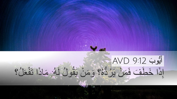 أَيُّوبَ 9:12 AVD Bible Verse Image