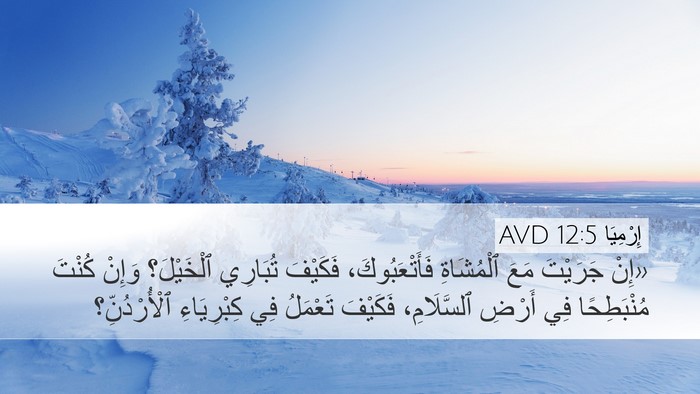 إِرْمِيَا 12:5 AVD Bible Verse Image
