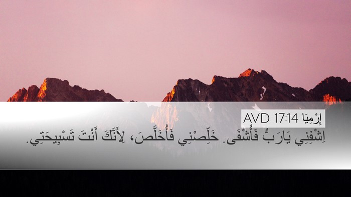 إِرْمِيَا 17:14 AVD Bible Verse Image