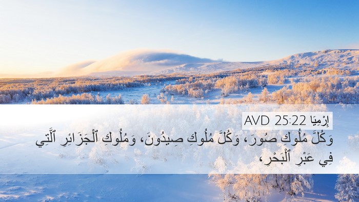 إِرْمِيَا 25:22 AVD Bible Verse Image
