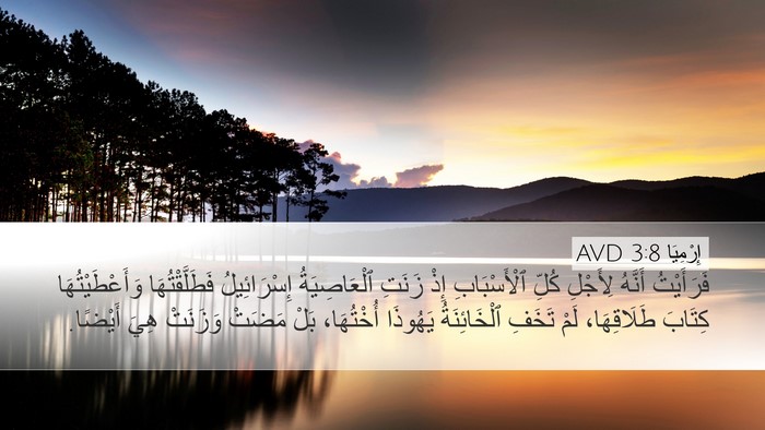 إِرْمِيَا 3:8 AVD Bible Verse Image