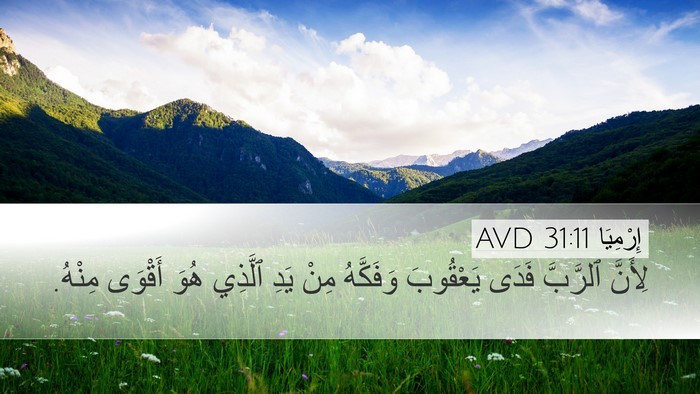 إِرْمِيَا 31:11 AVD Bible Verse Image