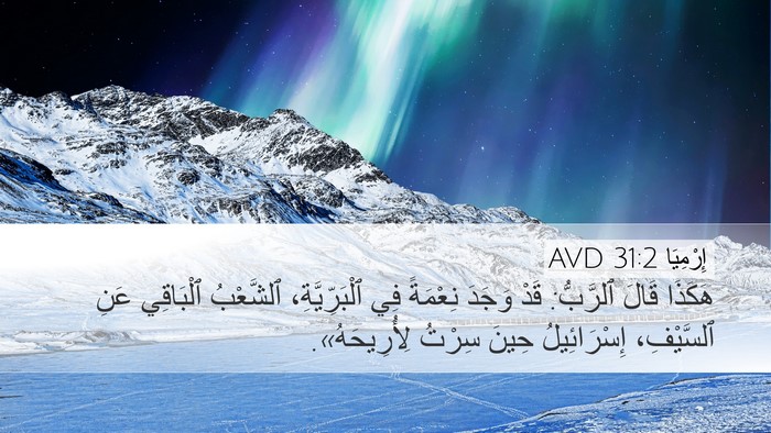 إِرْمِيَا 31:2 AVD Bible Verse Image