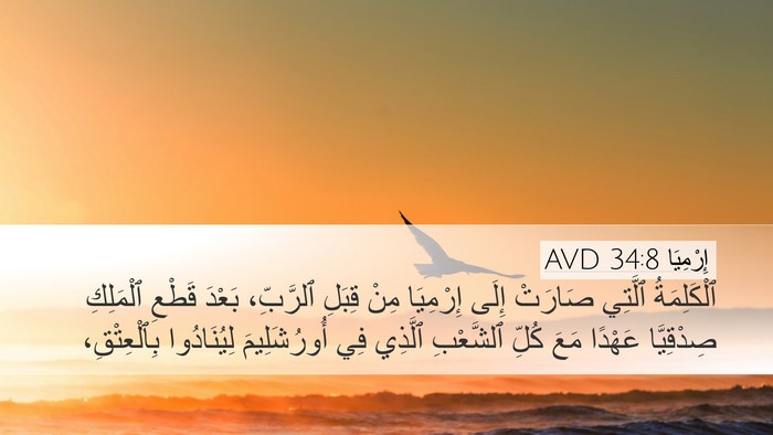 إِرْمِيَا 34:8 AVD Bible Verse Image