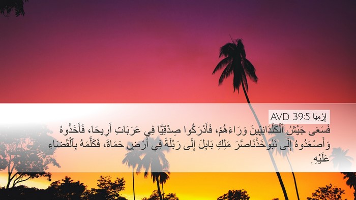 إِرْمِيَا 39:5 AVD Bible Verse Image