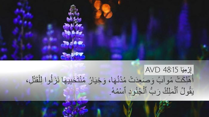 إِرْمِيَا 48:15 AVD Bible Verse Image