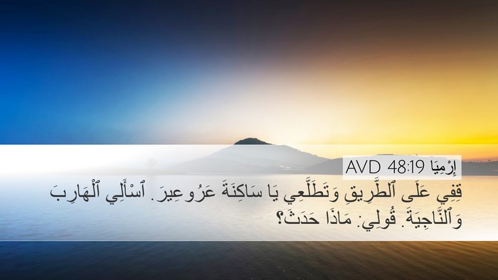 إِرْمِيَا 48:19 AVD Bible Verse Image