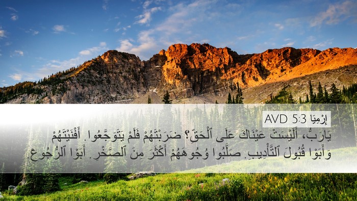إِرْمِيَا 5:3 AVD Bible Verse Image