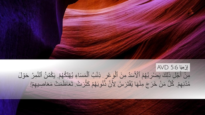 إِرْمِيَا 5:6 AVD Bible Verse Image