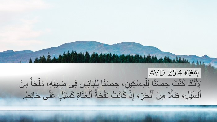 إِشَعْيَاءَ 25:4 AVD Bible Verse Image